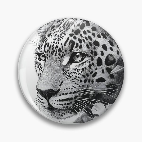Item preview, Realistic leopard pencil drawing designed and sold by Pencil-Art.