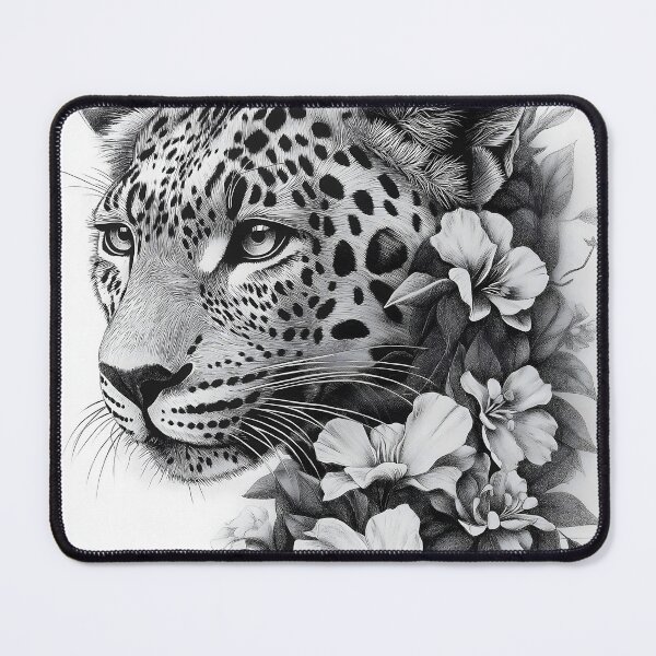 Item preview, Realistic leopard pencil drawing designed and sold by Pencil-Art.