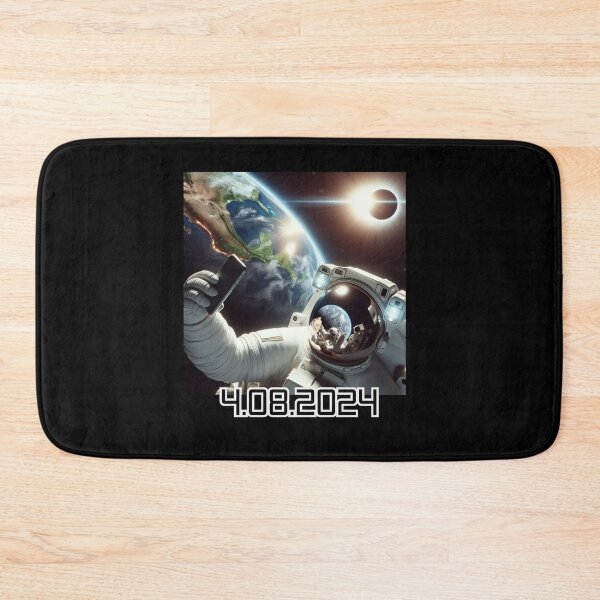 Item preview, 2024 Solar Eclipse Astronaut Selfie – 4.08.2024 Space Art designed and sold by Teacher2Nerds.
