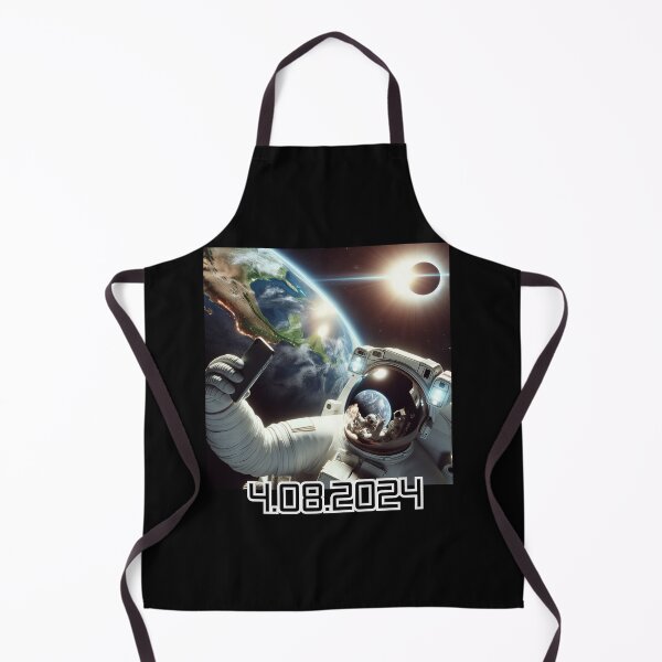 Item preview, 2024 Solar Eclipse Astronaut Selfie – 4.08.2024 Space Art designed and sold by Teacher2Nerds.