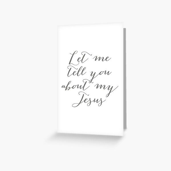 Item preview, Let Me Tell You About My Jesus designed and sold by Sherry Scott Designs.