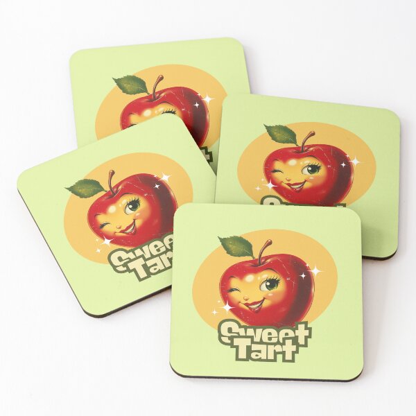 Item preview, Sweet Tart – Cute Sassy Retro Cartoon Apple Design designed and sold by RoseoftheWild.