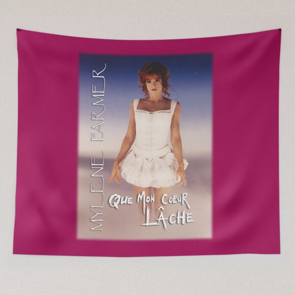 Aperçu de l'œuvre Mylène Farmer _ Que Mon Cœur Lâche créée et vendue par MusicVibesTee.