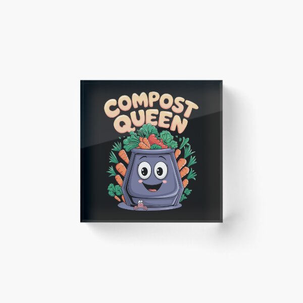 Item preview, Compost Queen | Eco-Friendly & Zero Waste Advocate designed and sold by tmerchtrends.