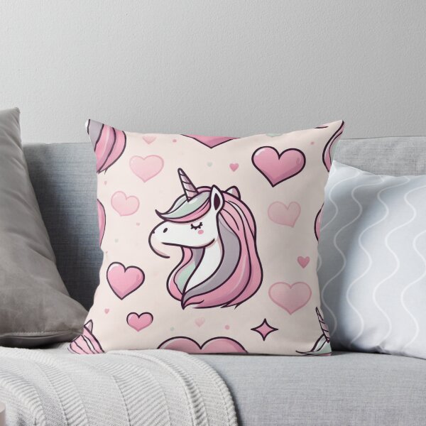 Item preview, Cute Unicorn and Hearts  designed and sold by Furbulous Faces.