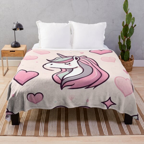 Item preview, Cute Unicorn and Hearts  designed and sold by Furbulous Faces.