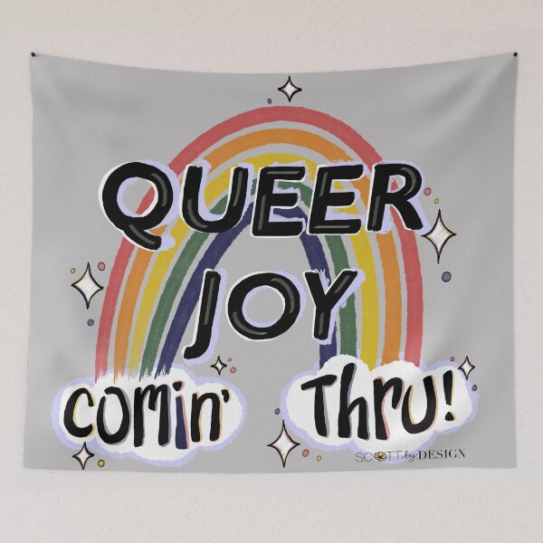 Item preview, Queer Joy Comin' Thru! designed and sold by Haley Scott.