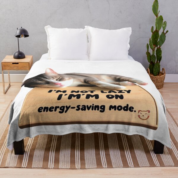 Item preview, lazy cat sleeping designed and sold by Wild Whiskers Studio.
