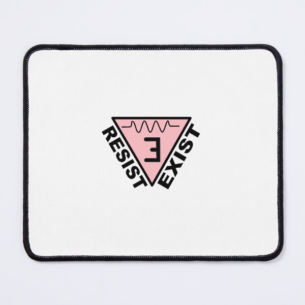 Item preview, Resist and Exist Symbol pink with words designed and sold by FaitrixDesigns.