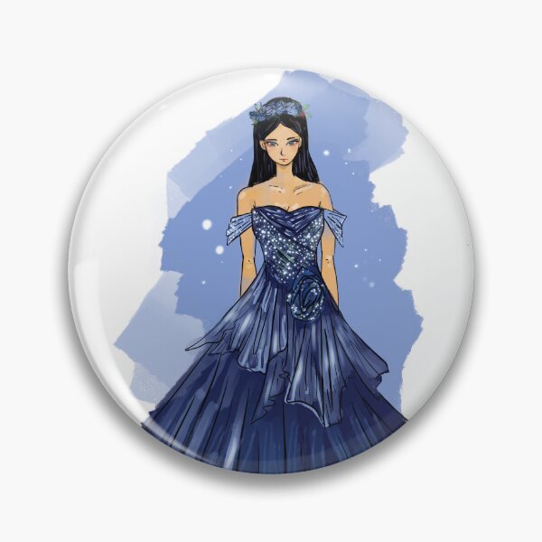 Artikelvorschau, Prinzessin blau gewachsen Mode-Illustration entworfen und verkauft von tenkenryujin.