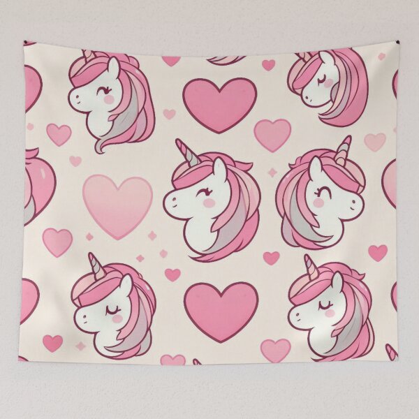Item preview, Whimsical Unicorn and Heart Design designed and sold by Furbulous Faces.