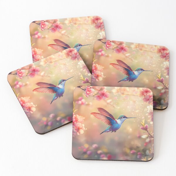 Item preview, Enchanting Hummingbird and Spring Blossoms  designed and sold by MargaretWiktor.