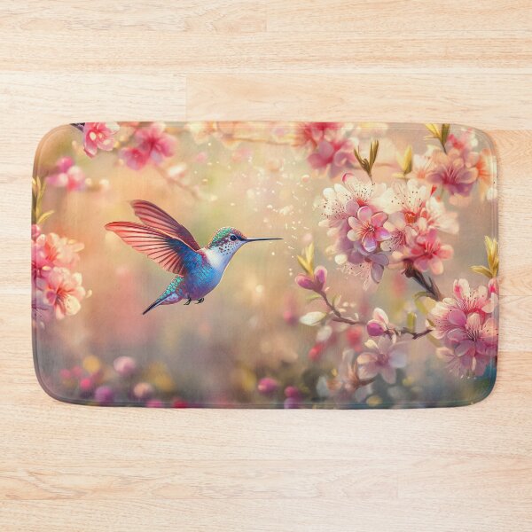 Item preview, Enchanting Hummingbird and Spring Blossoms  designed and sold by MargaretWiktor.
