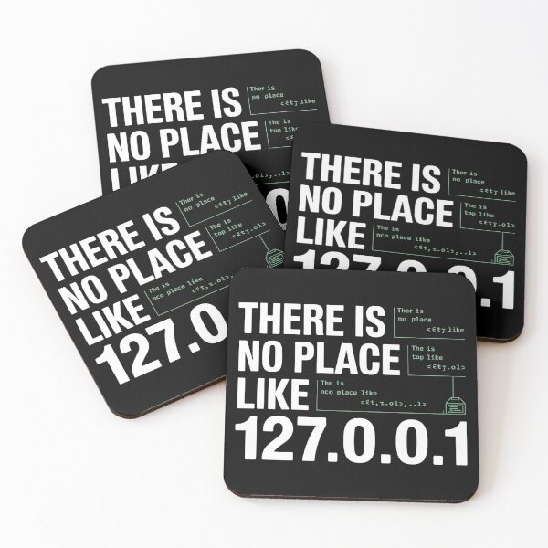 Item preview, There Is No Place Like 127.0.0.1-Localhost Computer Geek designed and sold by InklingIris.