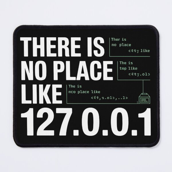 Item preview, There Is No Place Like 127.0.0.1-Localhost Computer Geek designed and sold by InklingIris.