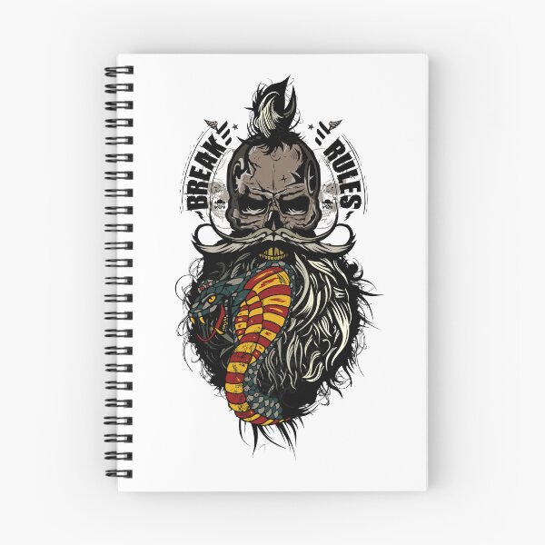 Item preview, break rules skull hipster skull leader slogan designed and sold by Achille3777.