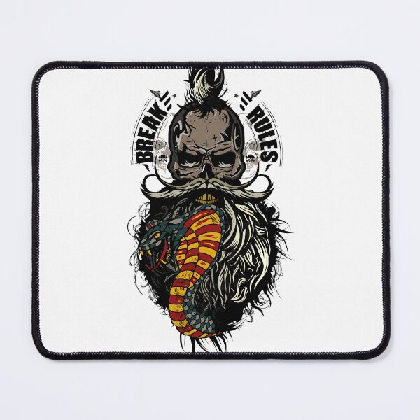 Item preview, break rules skull hipster skull leader slogan designed and sold by Achille3777.