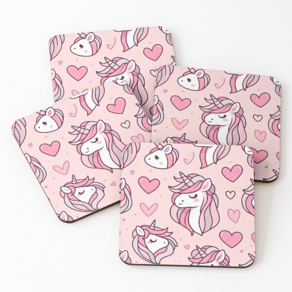 Item preview, Pastel Unicorns and Hearts designed and sold by Furbulous Faces.