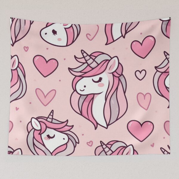 Item preview, Pastel Unicorns and Hearts designed and sold by Furbulous Faces.