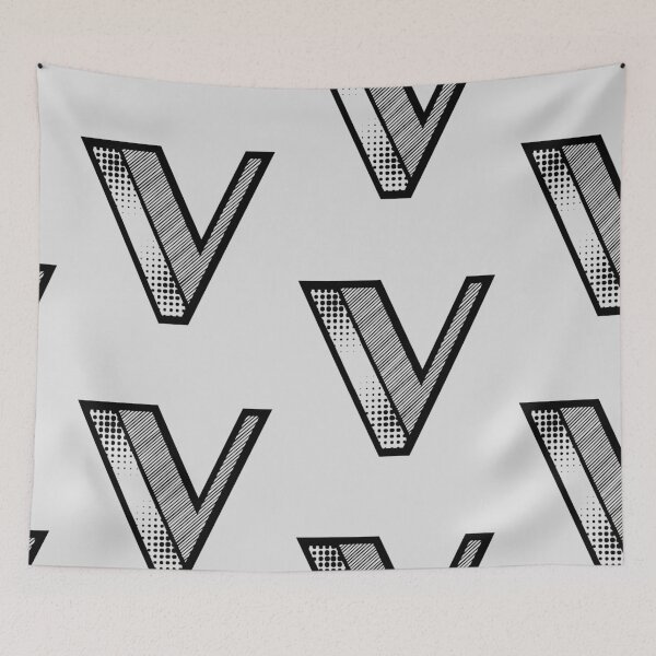 Item preview, Modern Monogram Initial Letter V designed and sold by Lartheviking.