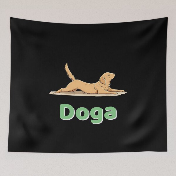 Item preview, Doga Golden Retriever Dog Yoga designed and sold by Golden-Heaven.