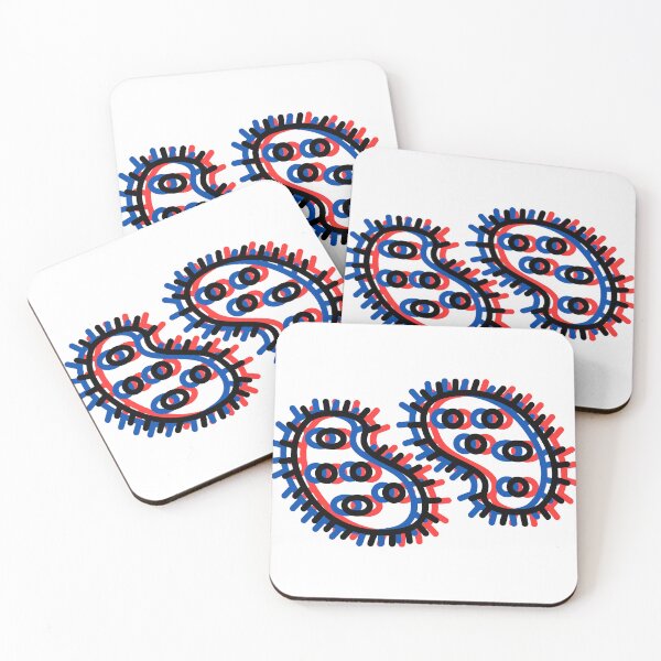Item preview, trippy 3D bacteria - science, cool, microbiology designed and sold by GnomelyDragon.