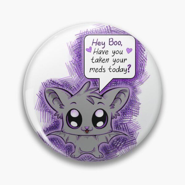 Item preview, Cute Bat Med Reminder designed and sold by Haley Scott.
