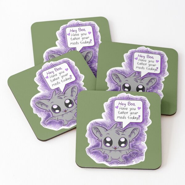 Item preview, Cute Bat Med Reminder designed and sold by Haley Scott.