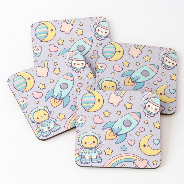 Item preview, Cute Space Adventure Pattern designed and sold by Furbulous Faces.