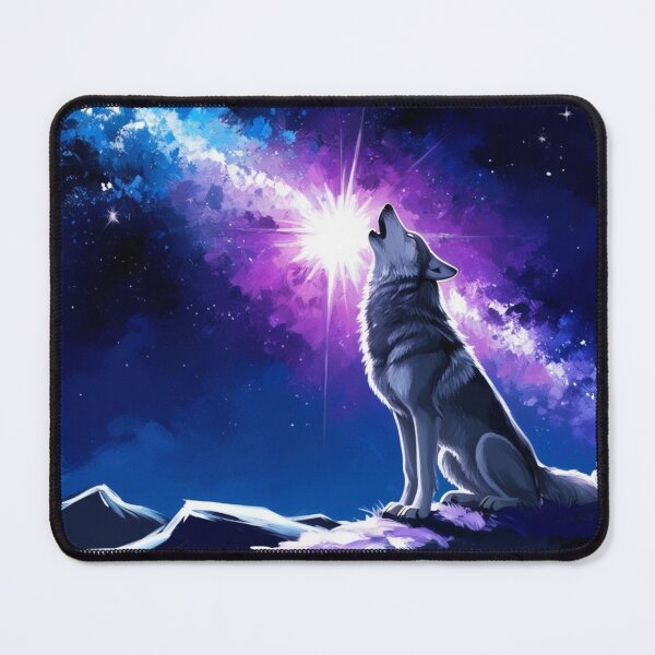 Item preview, Wolf Howling At a Starlit Sky designed and sold by Pines & Starlight.