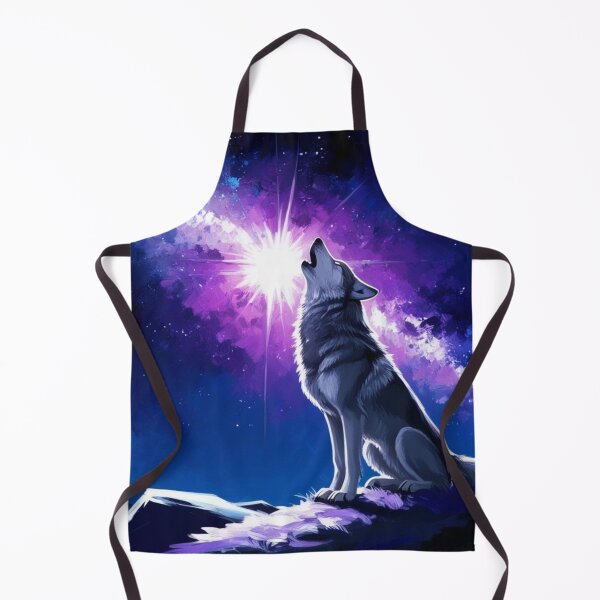 Item preview, Wolf Howling At a Starlit Sky designed and sold by Pines & Starlight.