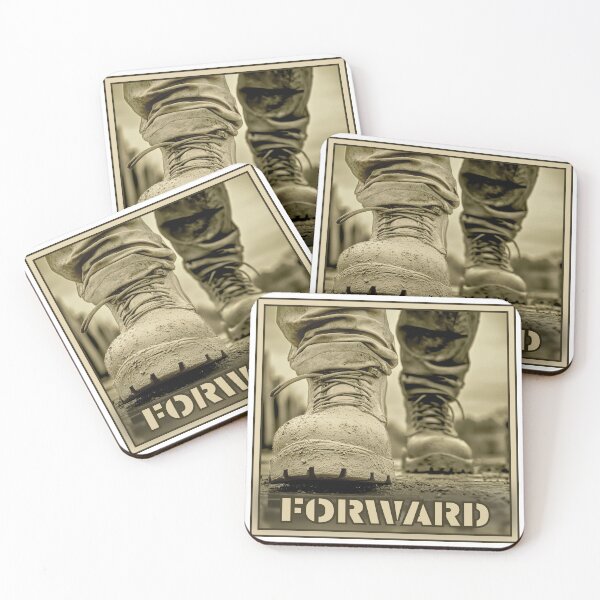 Item preview, Forward, dirty shoes, army-style graphics, soldier's shoes, khaki artwork designed and sold by silent-violin.