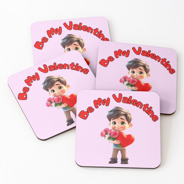 Item preview, Be My Valentine Heart Flowers Red Pink designed and sold by TheFunnyGuyShop.