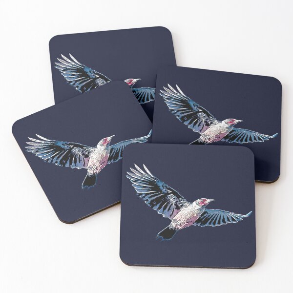 Item preview, Lewis’s Woodpecker Flying White Alternate Design  designed and sold by designsasstultd.