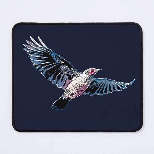 Item preview, Lewis’s Woodpecker Flying White Alternate Design  designed and sold by designsasstultd.