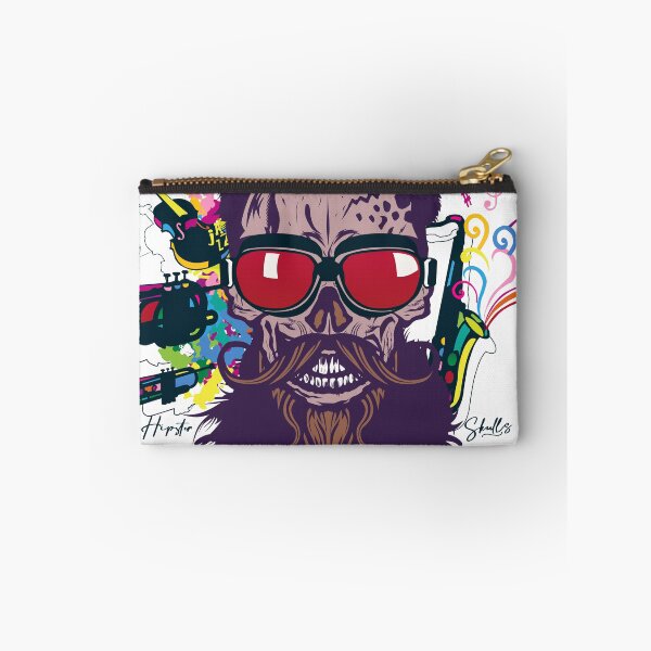 Item preview, live life loud Tete de mort hipster music relax hipster skull barbe designed and sold by Achille3777.