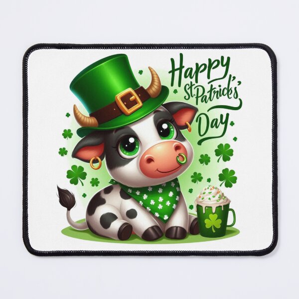 Item preview, Cute Cow St Patrick's Day designed and sold by Rob5Designs.