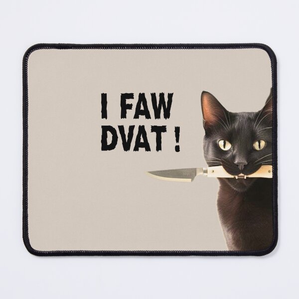 Item preview,   I saw that peeking black cat with knife designed and sold by FatBirdie.