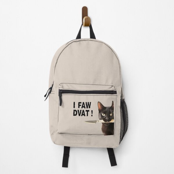 Item preview, I saw that peeking black cat with knife designed and sold by FatBirdie.