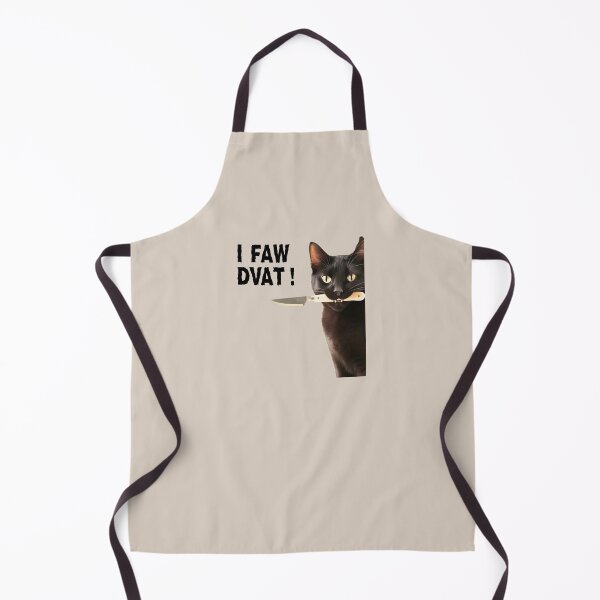 Item preview, I saw that peeking black cat with knife designed and sold by FatBirdie.