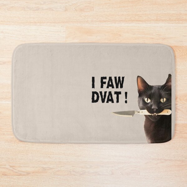 Item preview,   I saw that peeking black cat with knife designed and sold by FatBirdie.