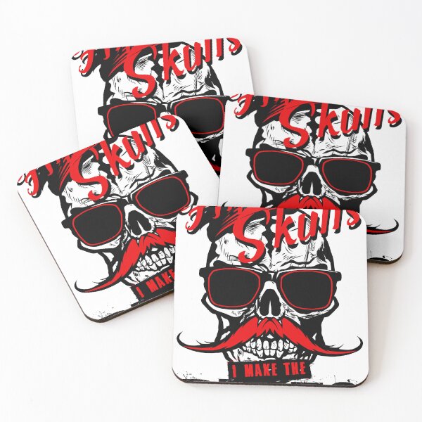 Item preview, make rules Hipster skull mustache tete de mort crane mustache designed and sold by Achille3777.