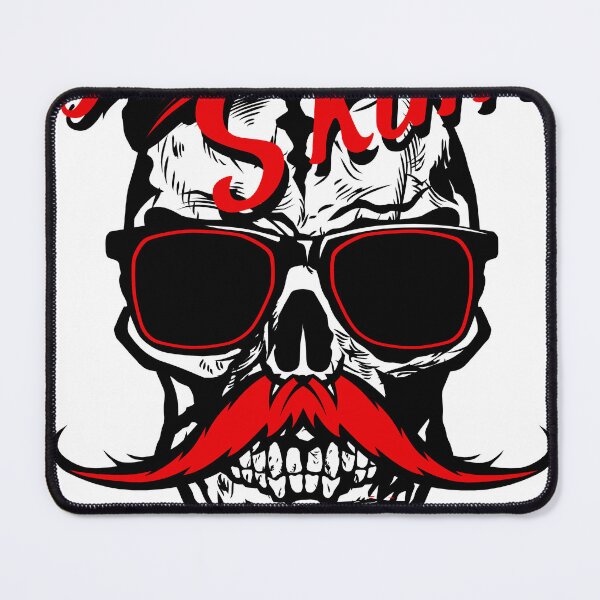 Item preview, make rules Hipster skull mustache tete de mort crane mustache designed and sold by Achille3777.