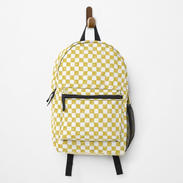 Item preview, Yellow Ochre And White Watercolor Check Pattern designed and sold by QuestingPixel.