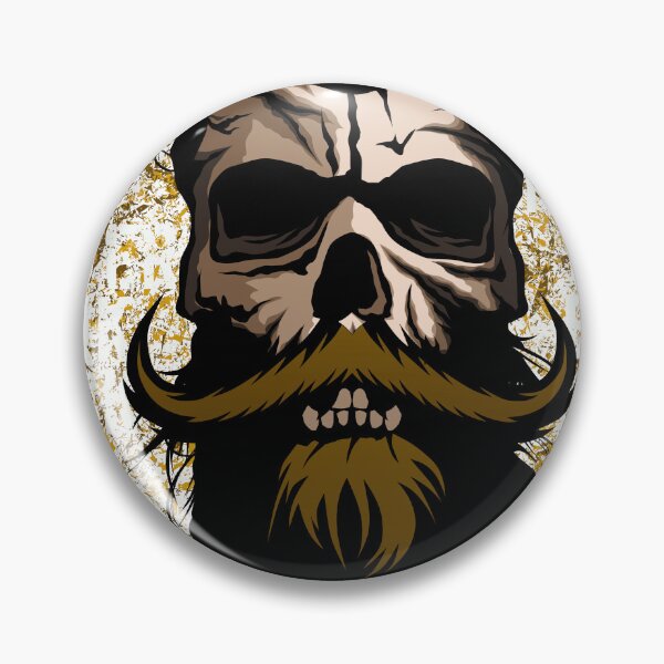 Item preview, never look back head of death hipster skull crane beard designed and sold by Achille3777.