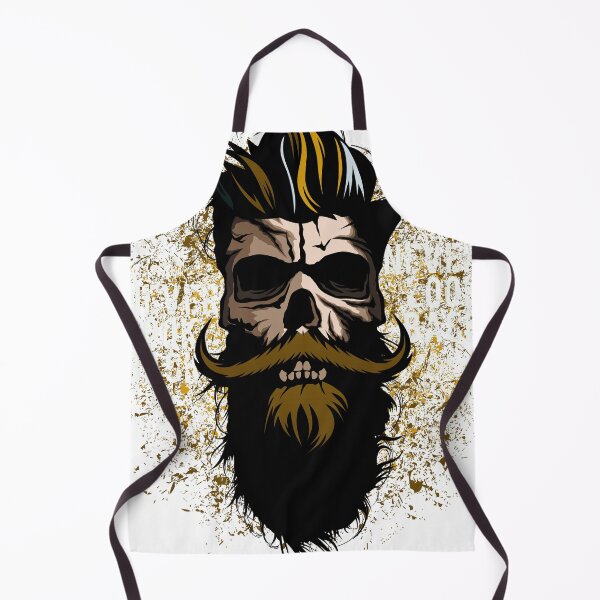 Item preview, never look back head of death hipster skull crane beard designed and sold by Achille3777.