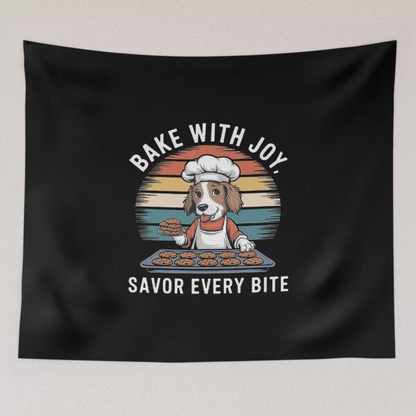 Item preview, Dog Chef Baking Cookies - Bake with Joy Design designed and sold by love3617.
