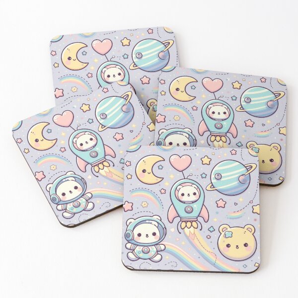 Item preview, Pastel Space Doodles designed and sold by Furbulous Faces.