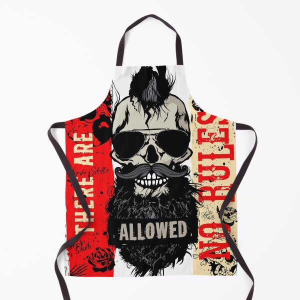 Item preview, no rules Skull skull hipster skull punk mustache beard designed and sold by Achille3777.