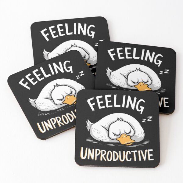 Item preview, Feeling Unproductive - Sleeping Duck Art Design designed and sold by love3617.